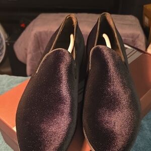 Bruno Magli Black Velvet Men's Loafers